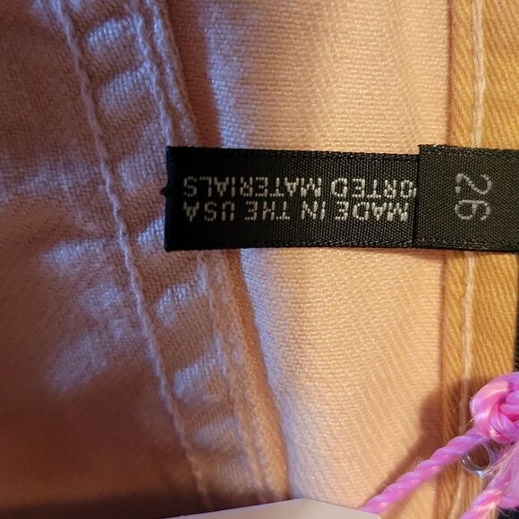 RAG & BONE STRAIGHT LEG MID-RISE PINK/WHITE JEANS Final Discount - Picture 6 of 12